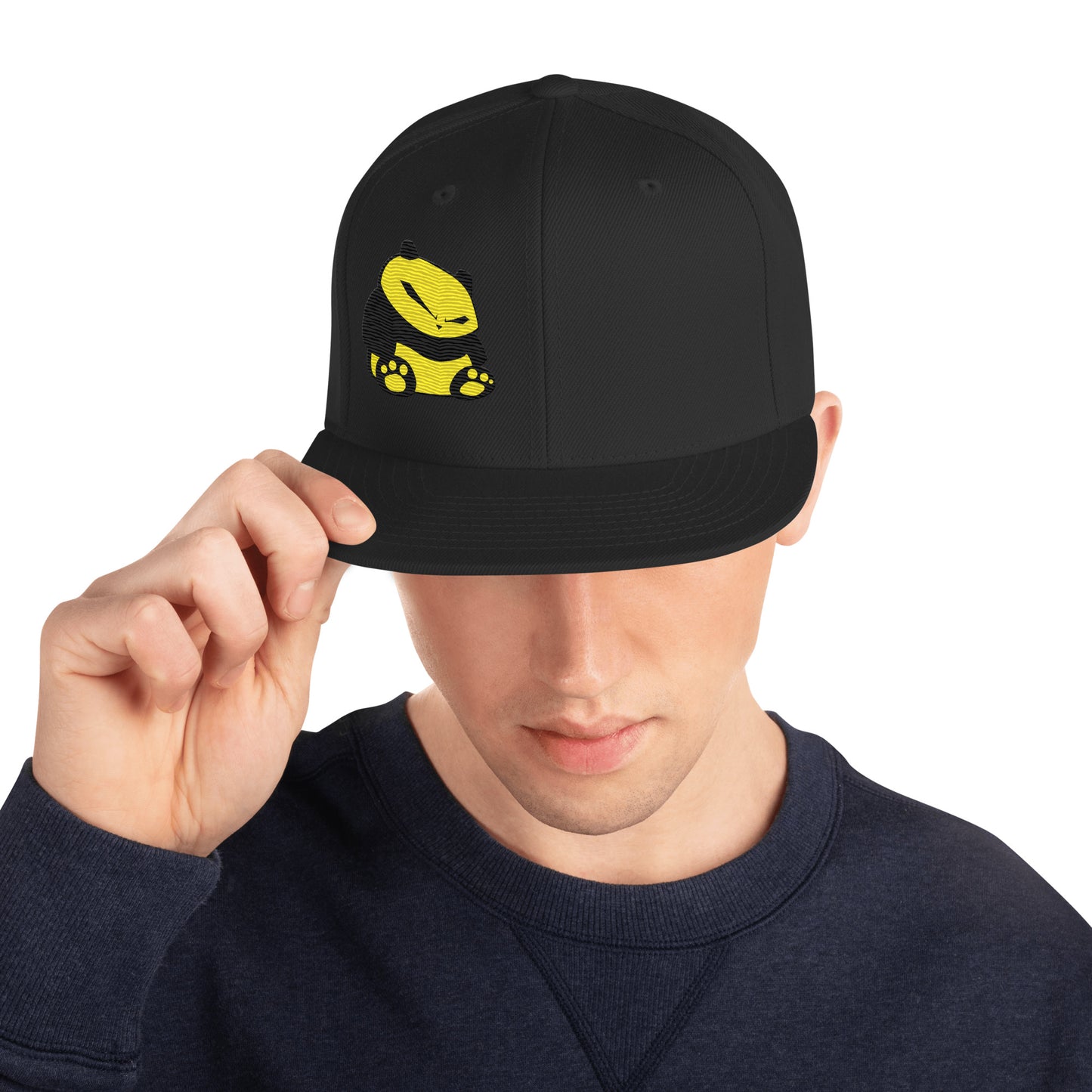 Spunky Panda Snapback Hat - Embroidered