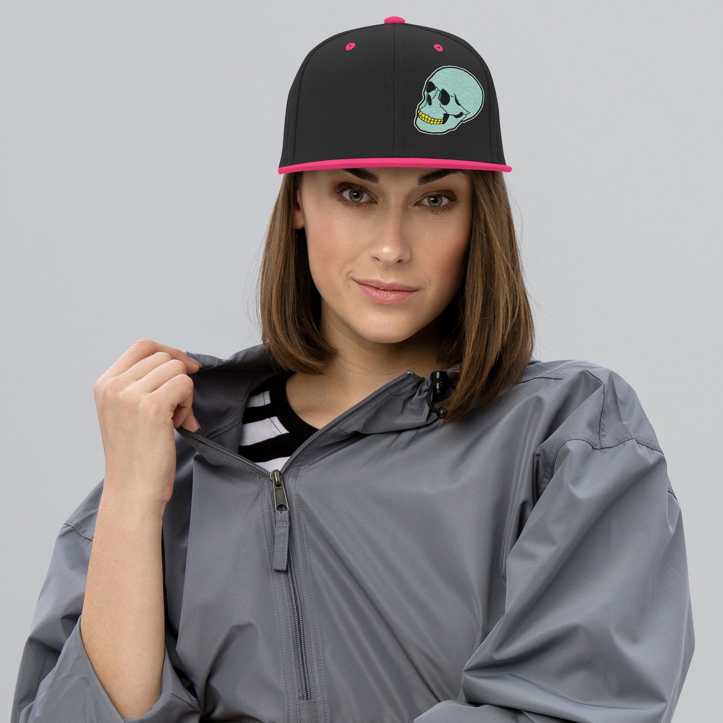 Spunky Panda Snapback Hat - Embroidered