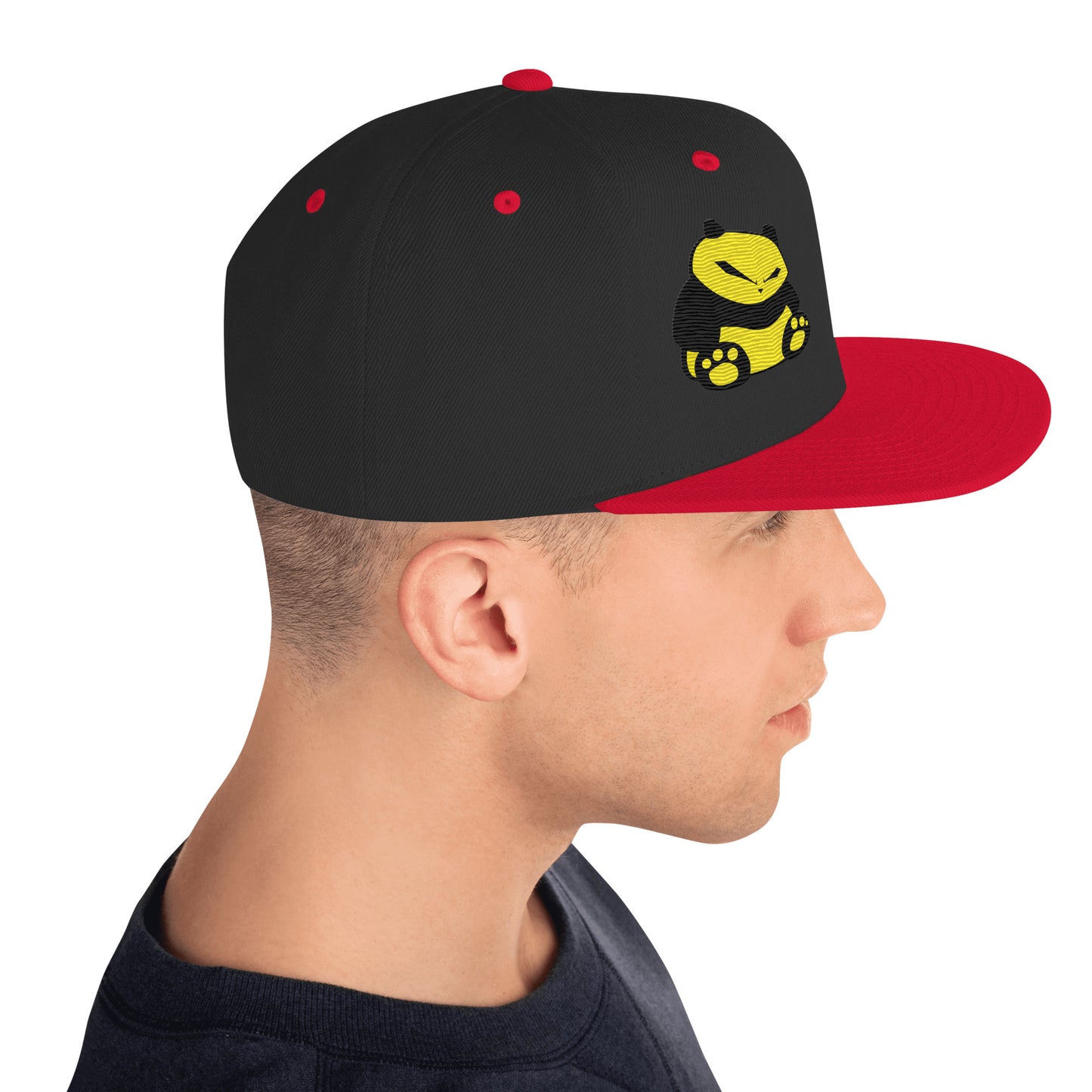 Spunky Panda Snapback Hat - Embroidered