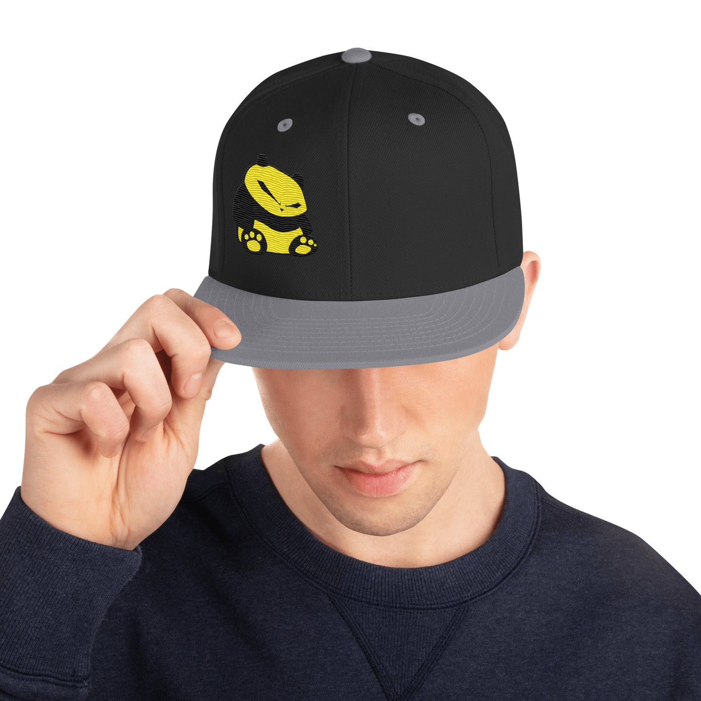 Spunky Panda Snapback Hat - Embroidered