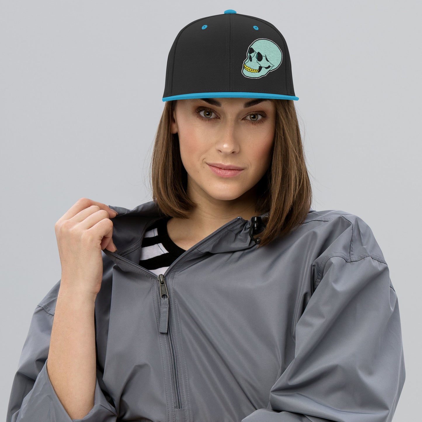 Spunky Panda Snapback Hat - Embroidered