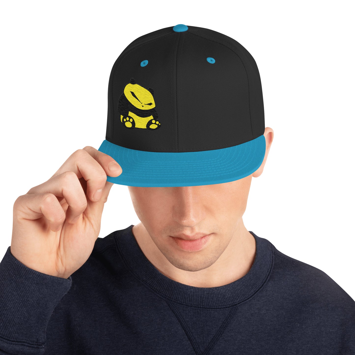 Spunky Panda Snapback Hat - Embroidered