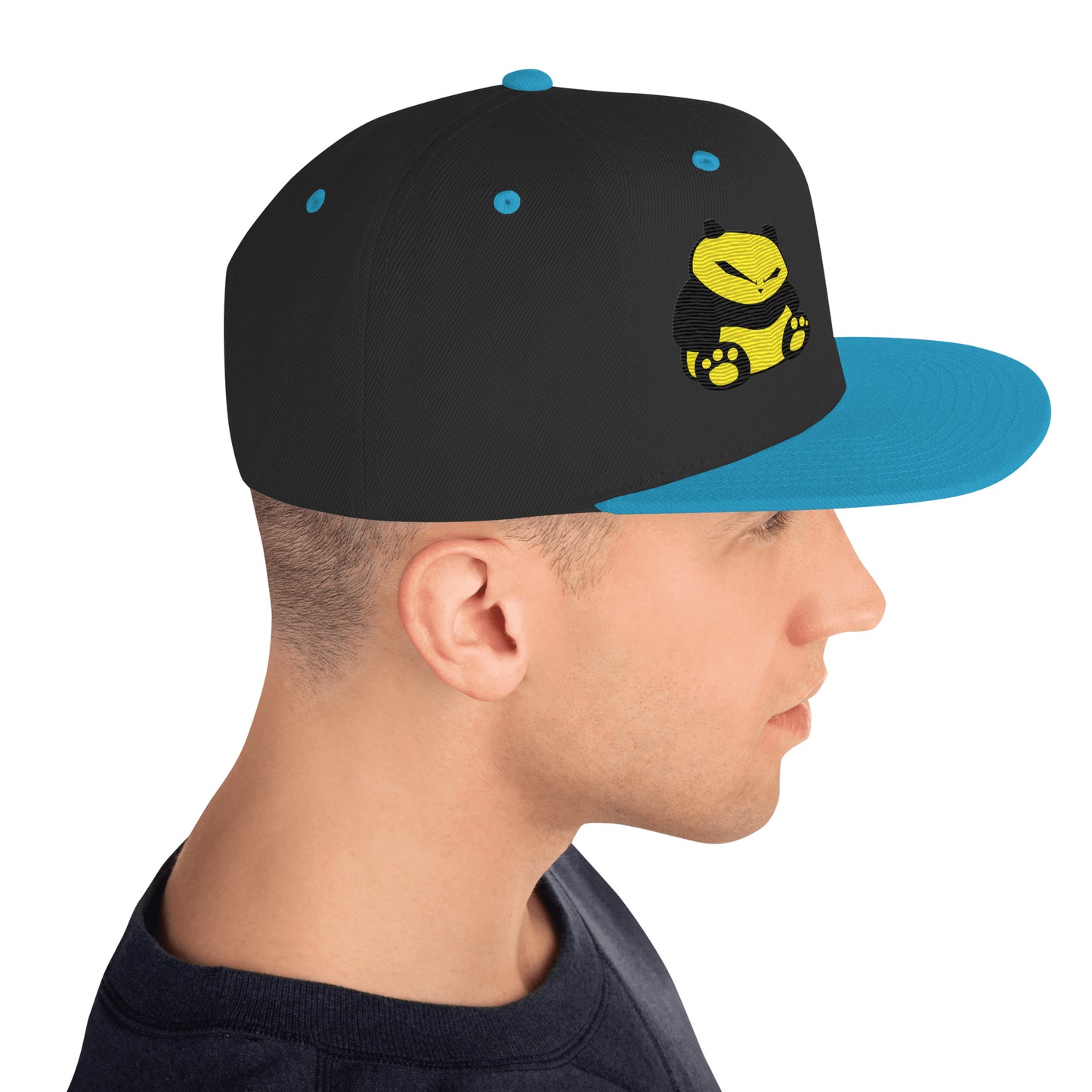 Spunky Panda Snapback Hat - Embroidered