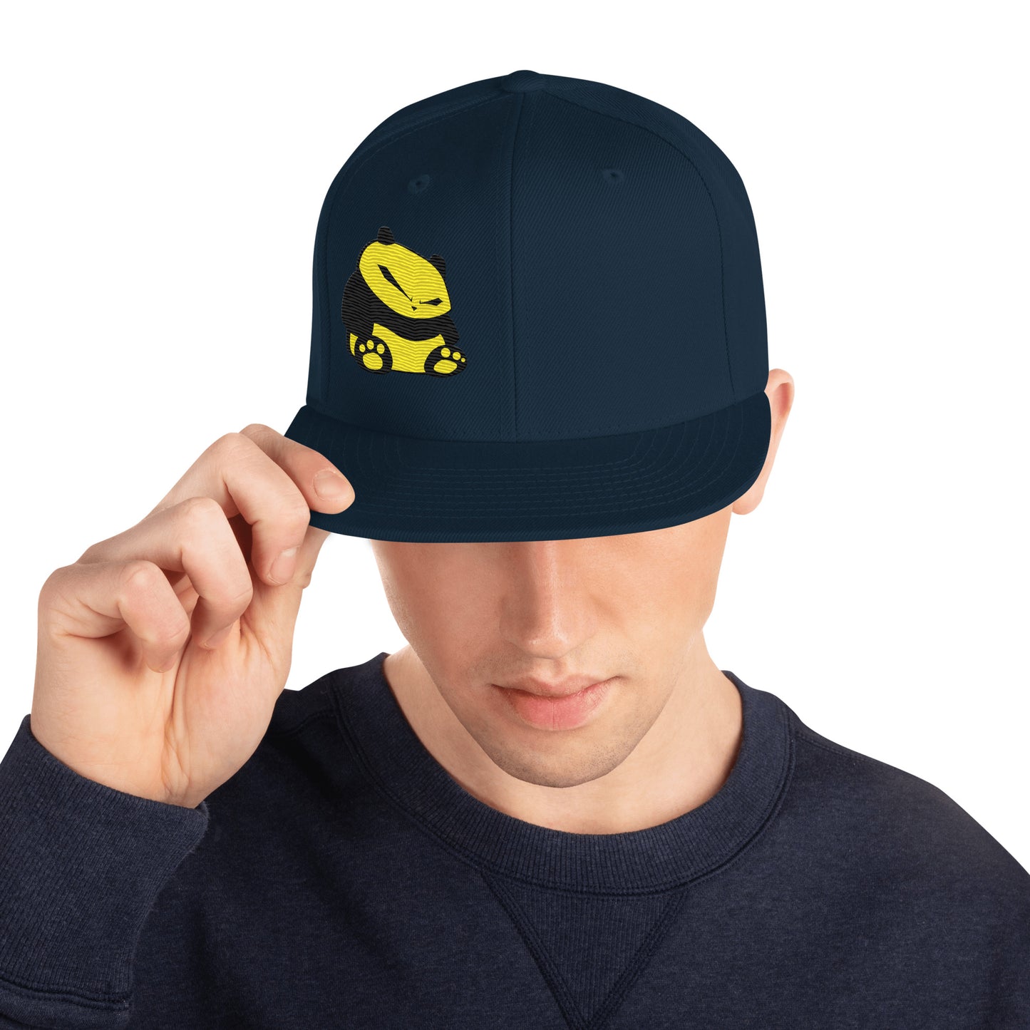 Spunky Panda Snapback Hat - Embroidered