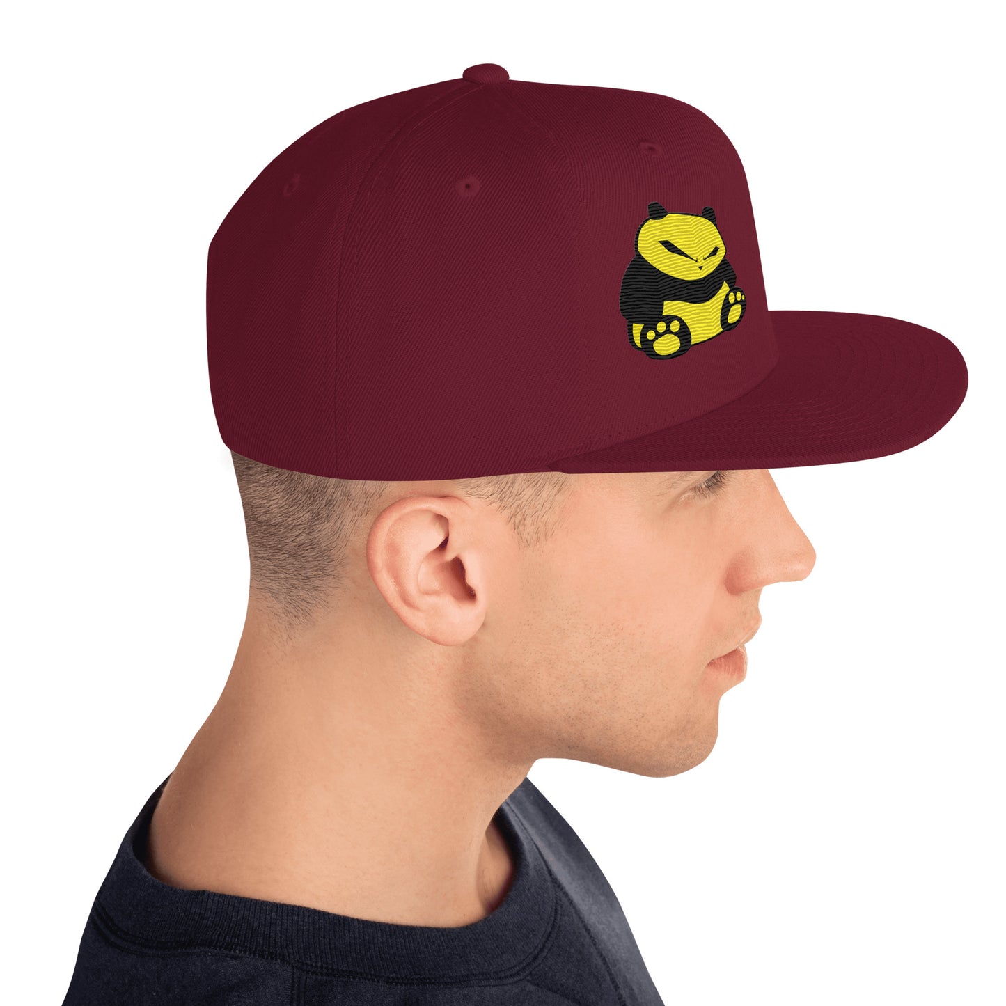 Spunky Panda Snapback Hat - Embroidered