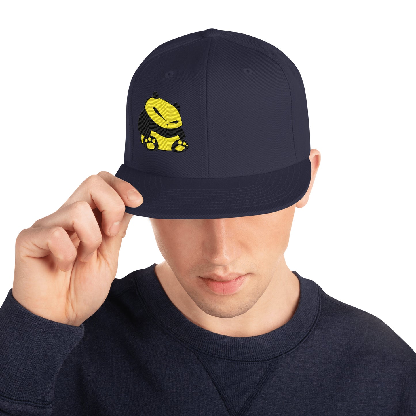 Spunky Panda Snapback Hat - Embroidered