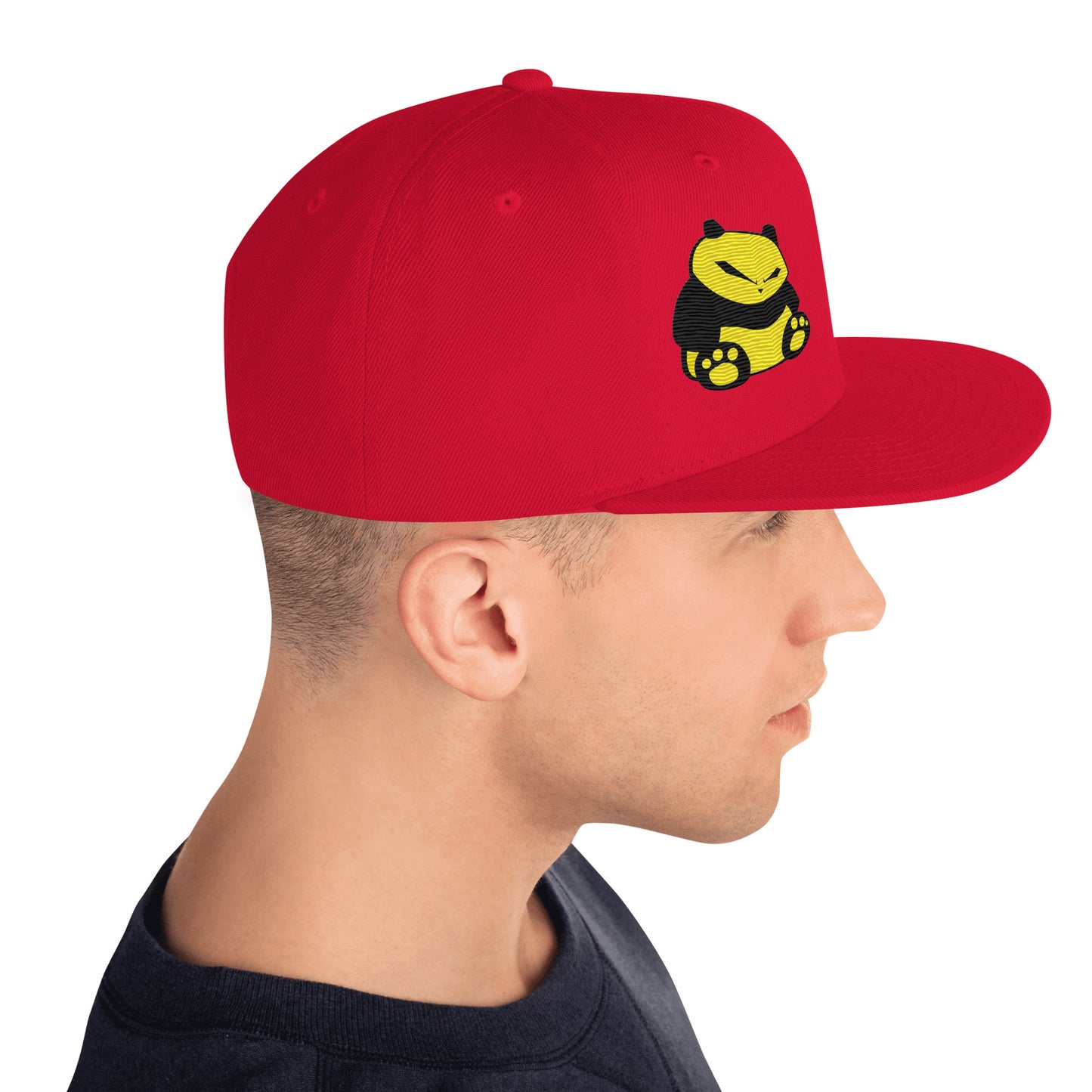 Spunky Panda Snapback Hat - Embroidered