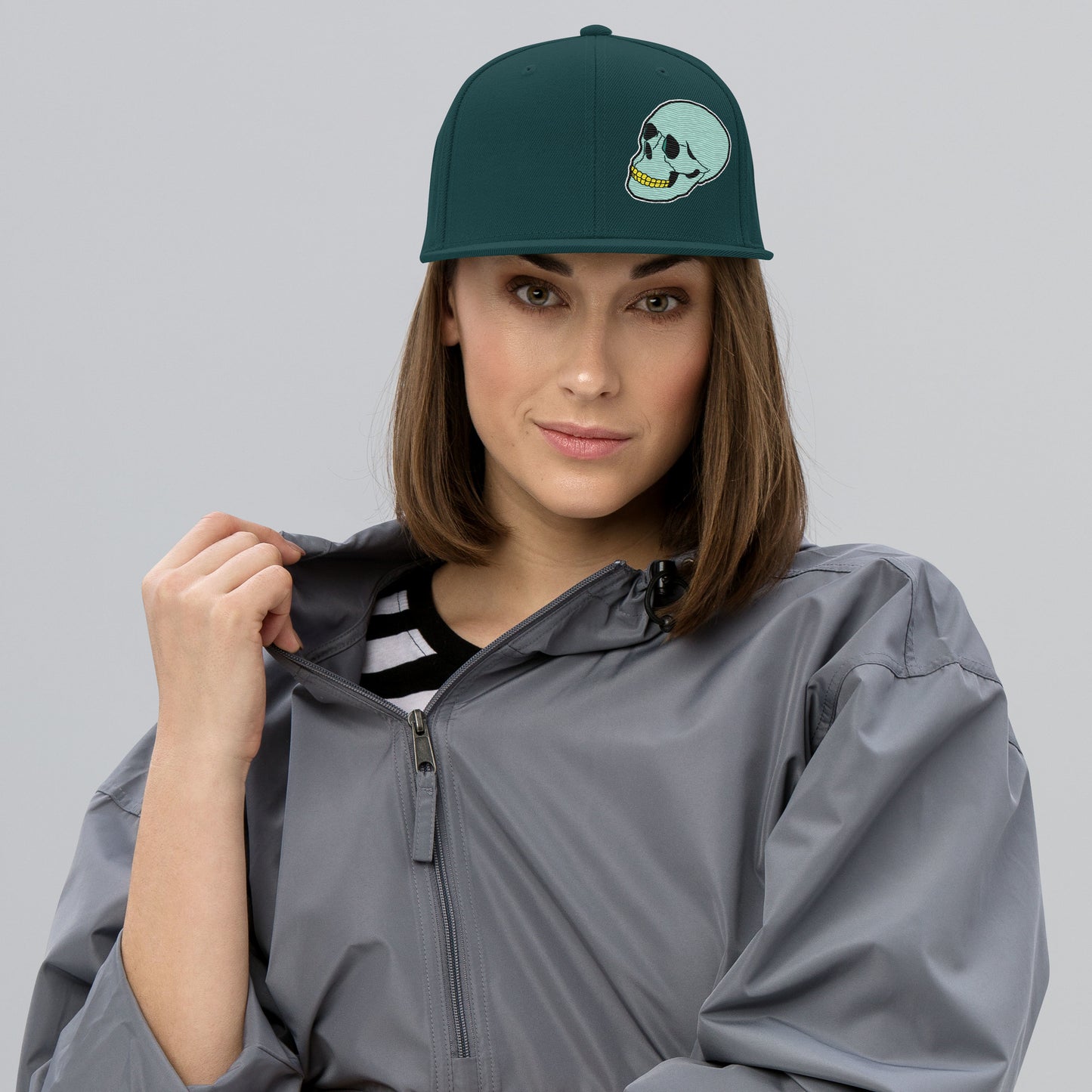 Spunky Panda Snapback Hat - Embroidered