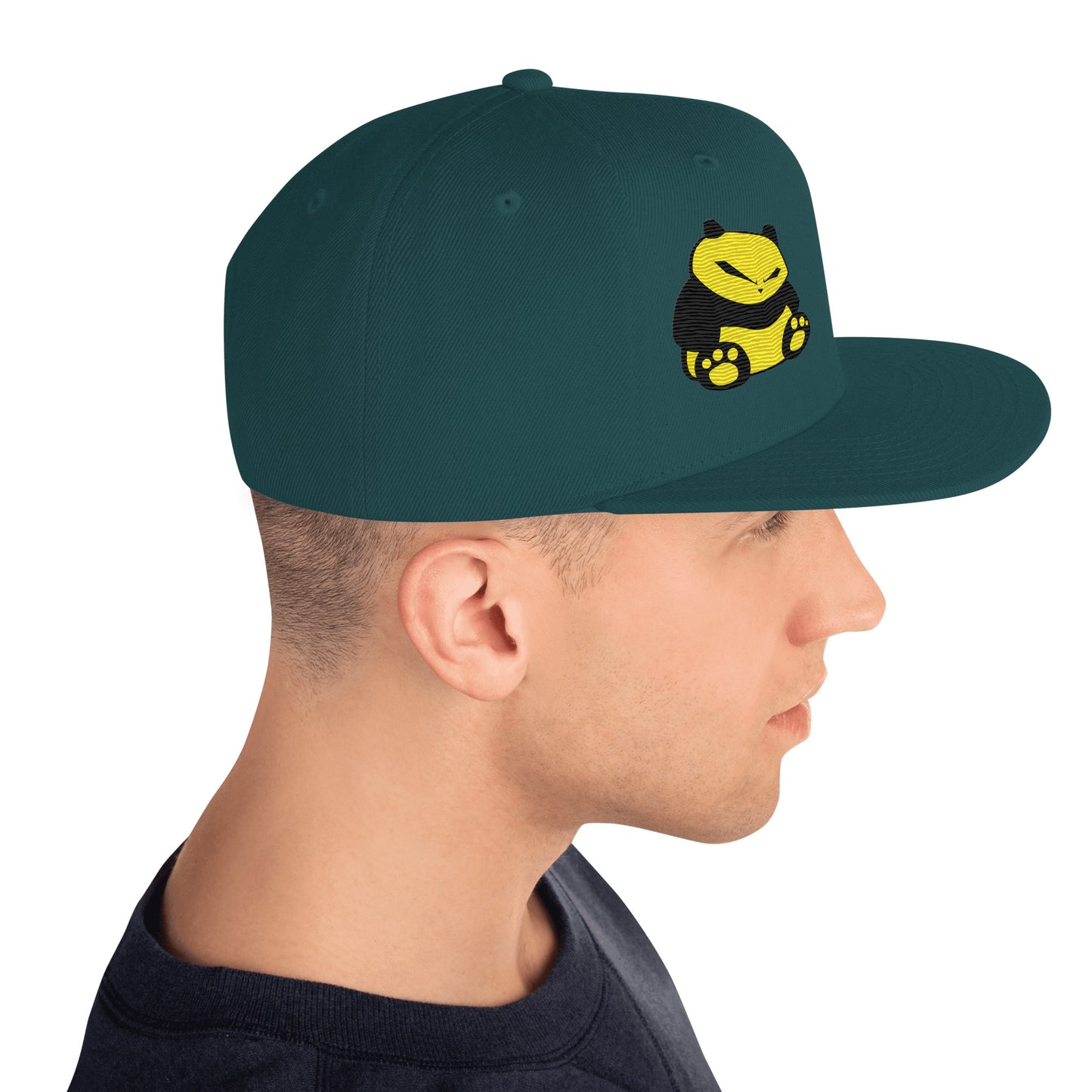Spunky Panda Snapback Hat - Embroidered