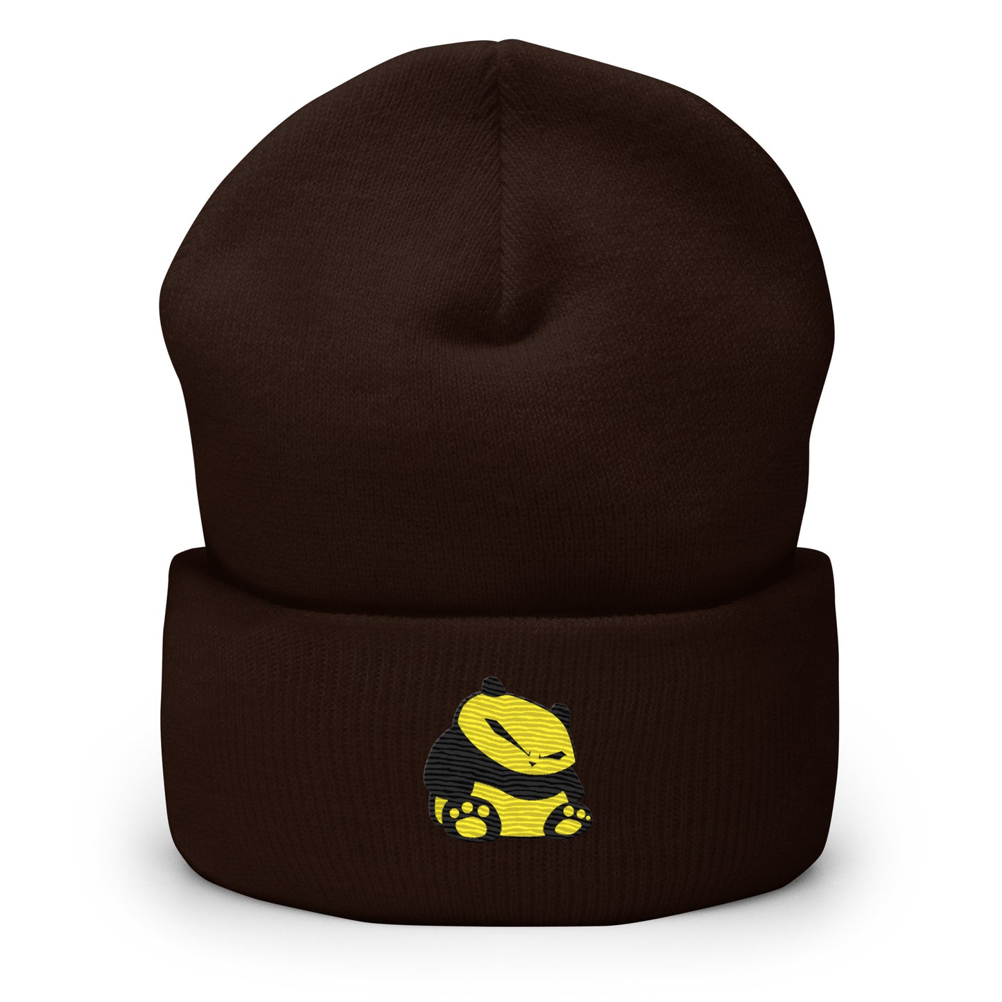 Spunky Panda Cuffed Beanie - Embroidered