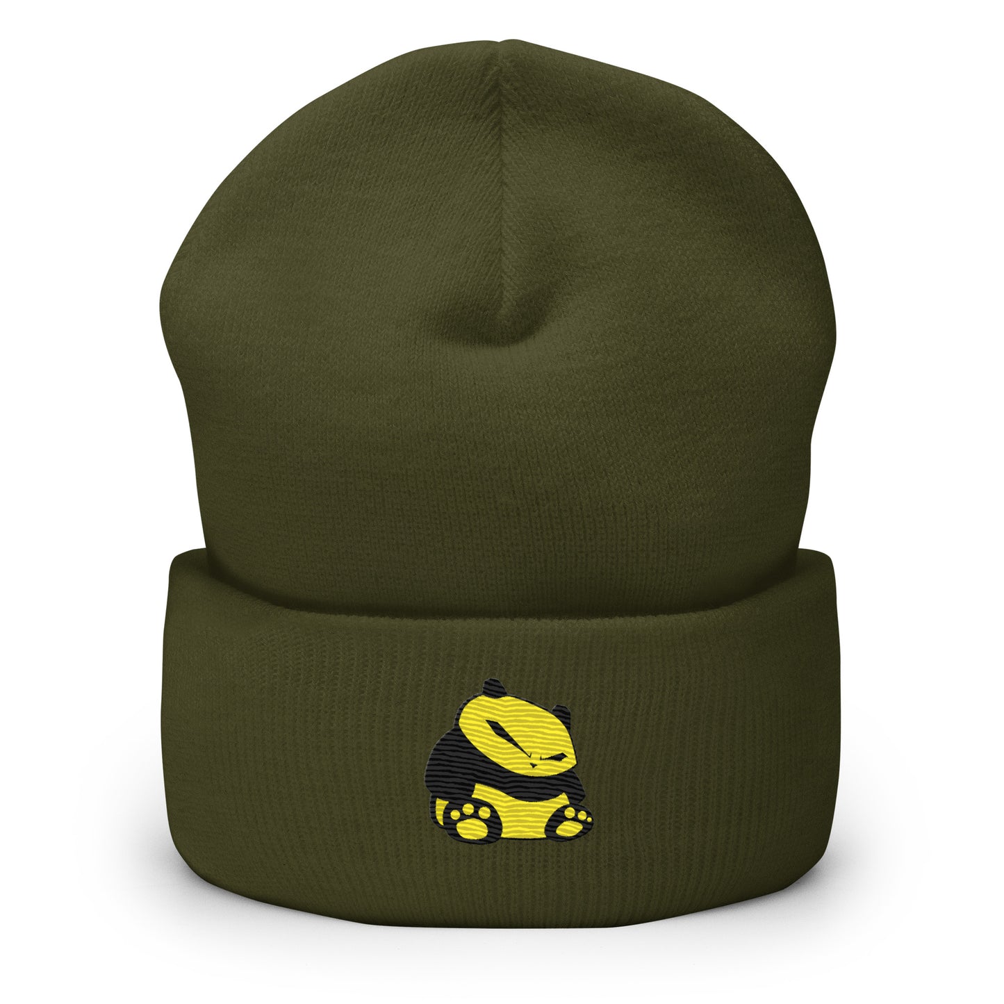 Spunky Panda Cuffed Beanie - Embroidered