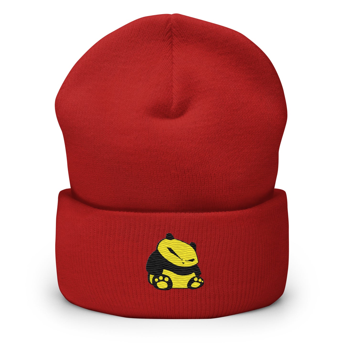 Spunky Panda Cuffed Beanie - Embroidered