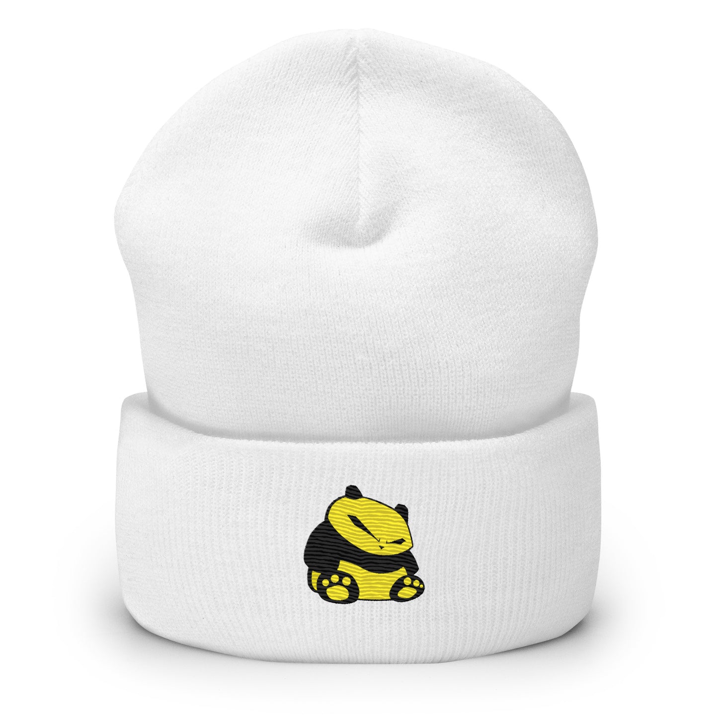 Spunky Panda Cuffed Beanie - Embroidered