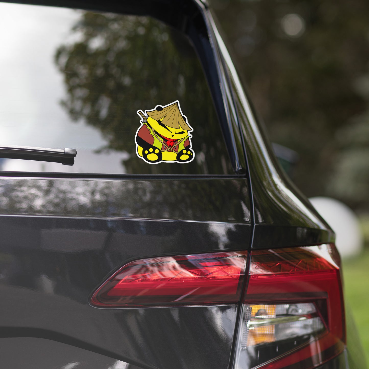 Samurai Panda Bubble-free stickers