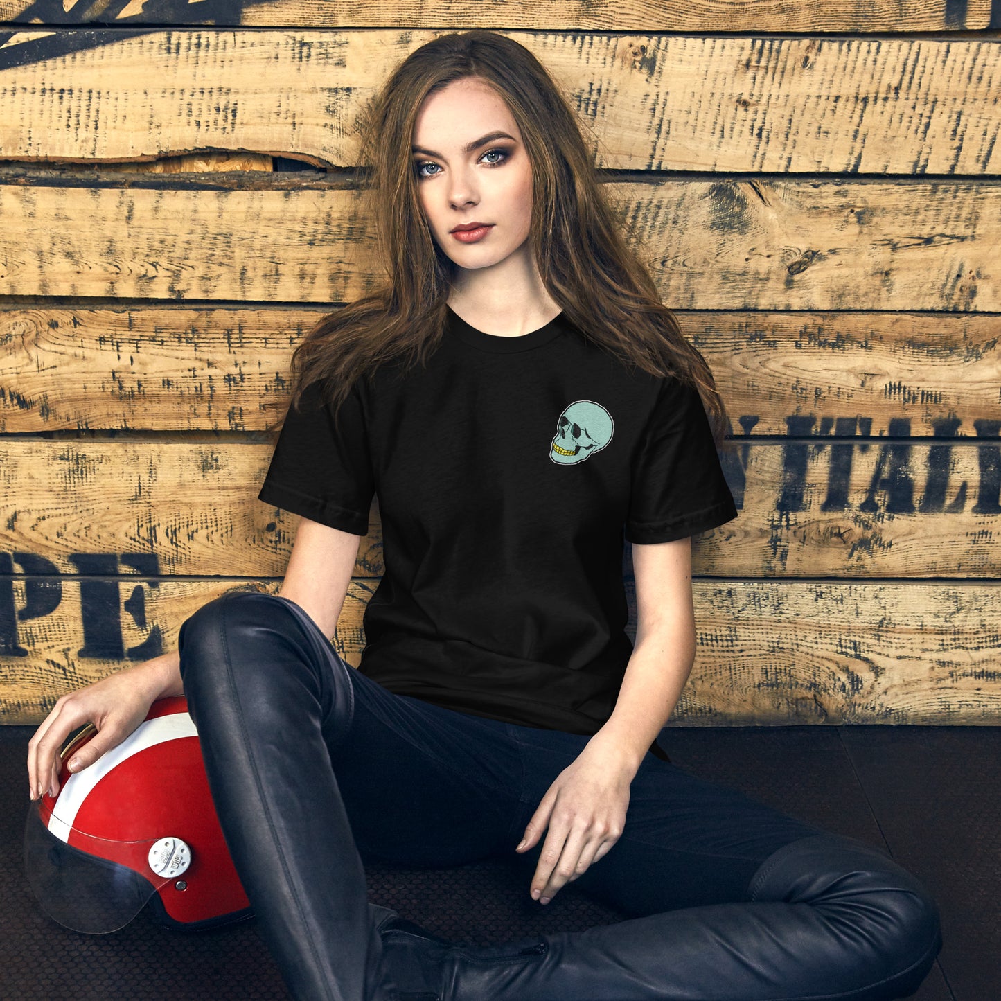 Spunky Skull Unisex t-shirt - Embroidered