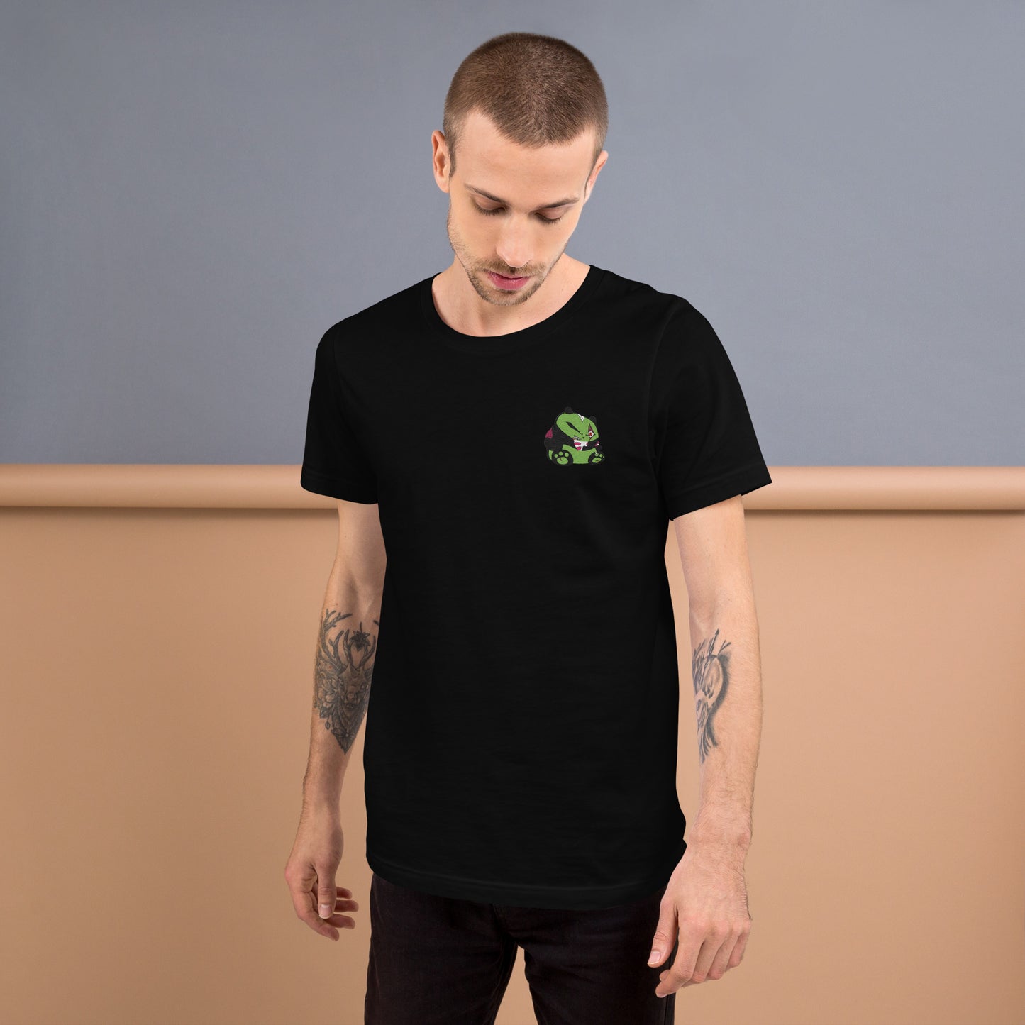 Zombie Panda Unisex t-shirt - Embroidered