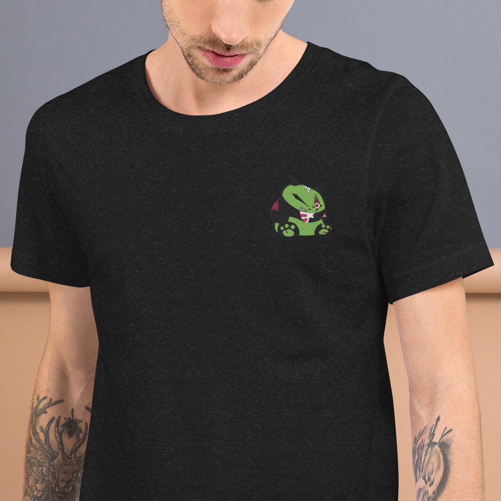 Zombie Panda Unisex t-shirt - Embroidered