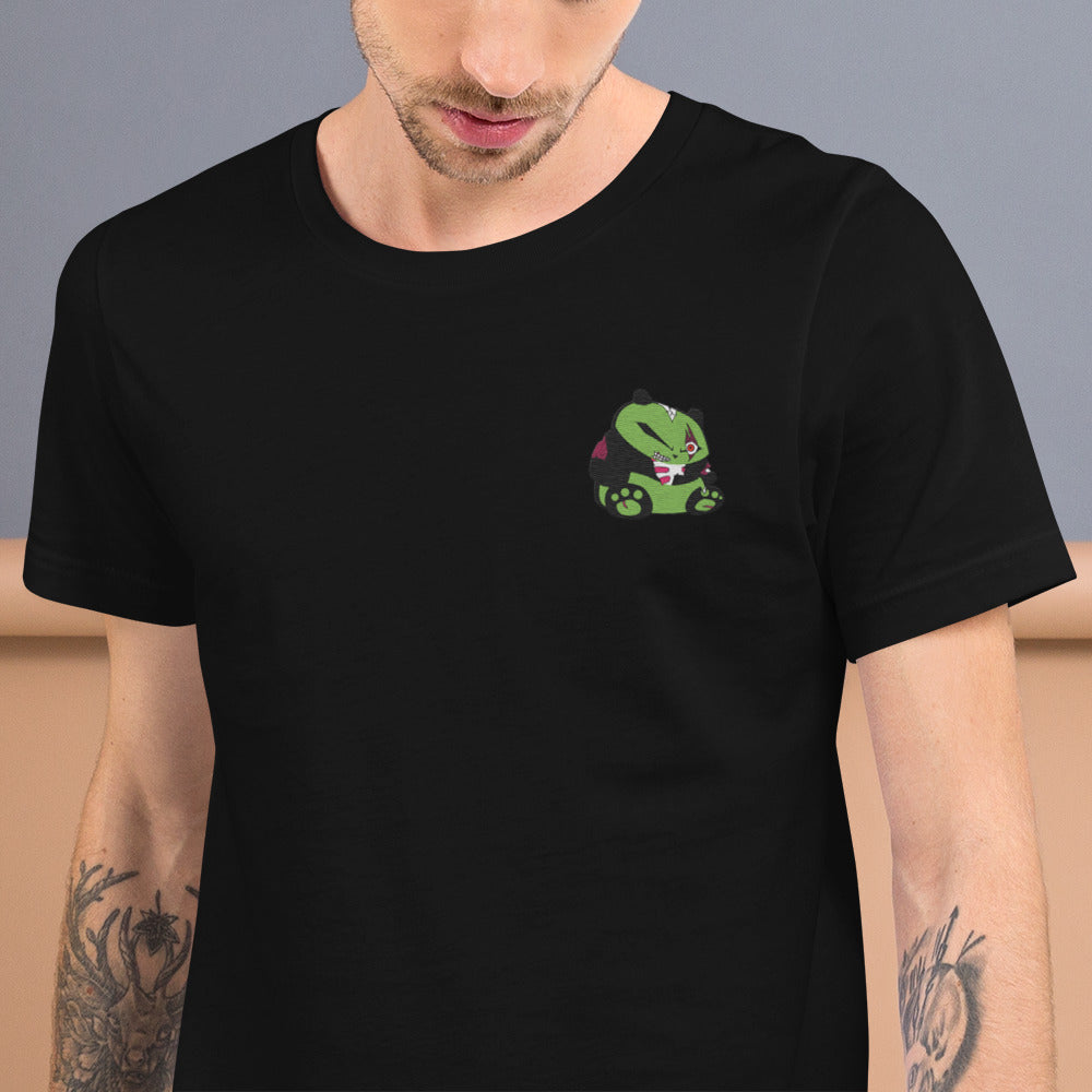 Zombie Panda Unisex t-shirt - Embroidered