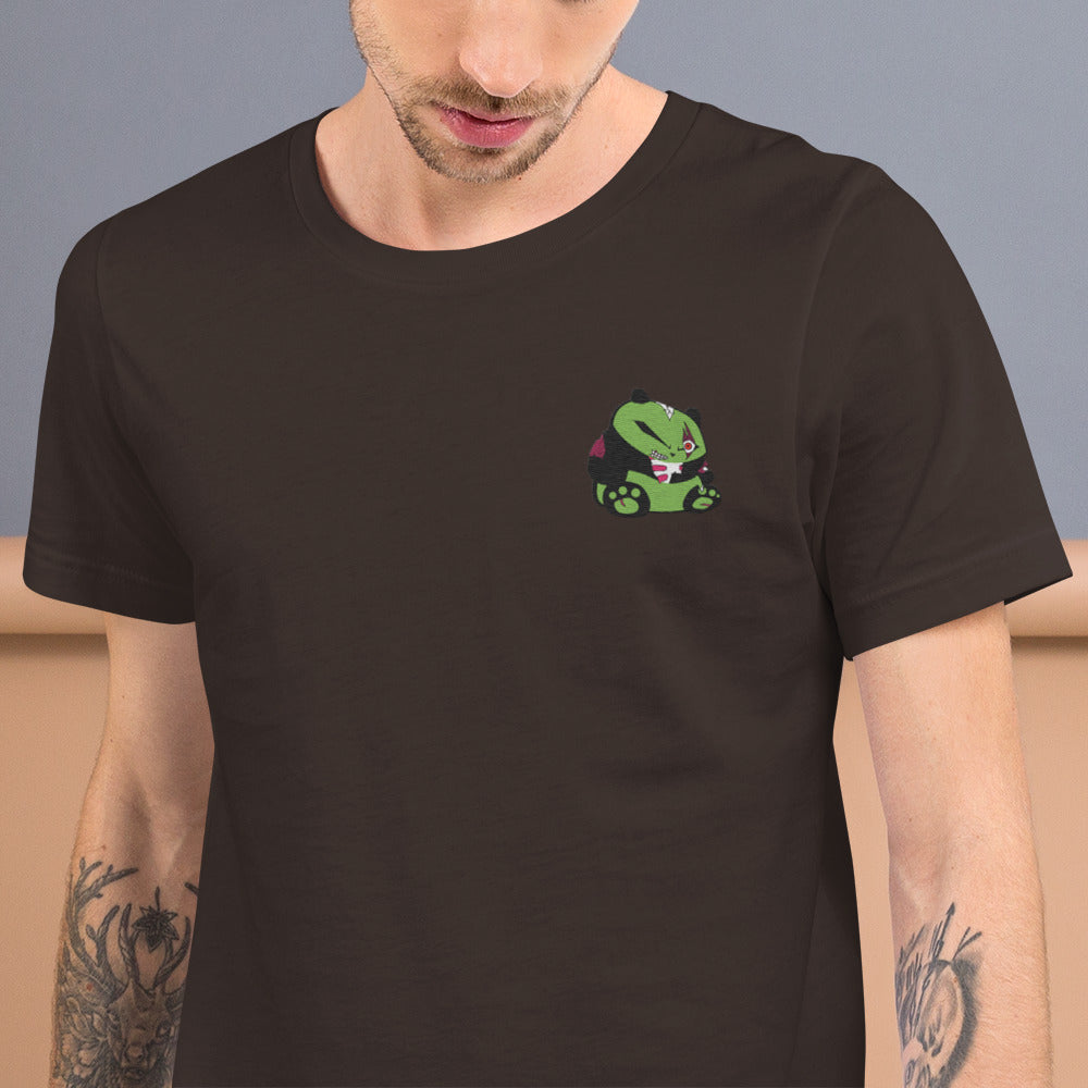 Zombie Panda Unisex t-shirt - Embroidered