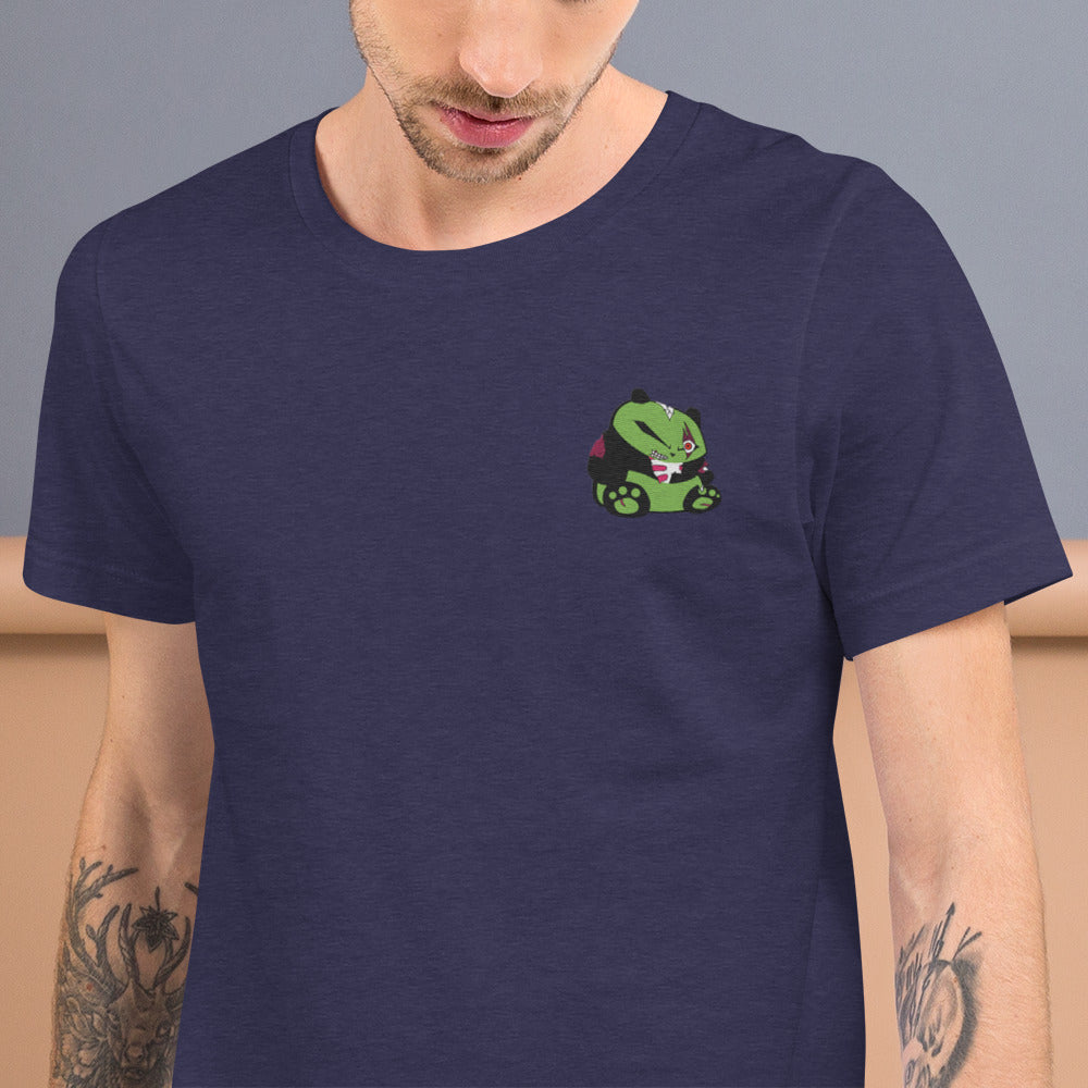 Zombie Panda Unisex t-shirt - Embroidered