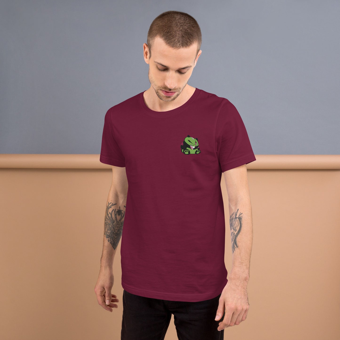 Zombie Panda Unisex t-shirt - Embroidered