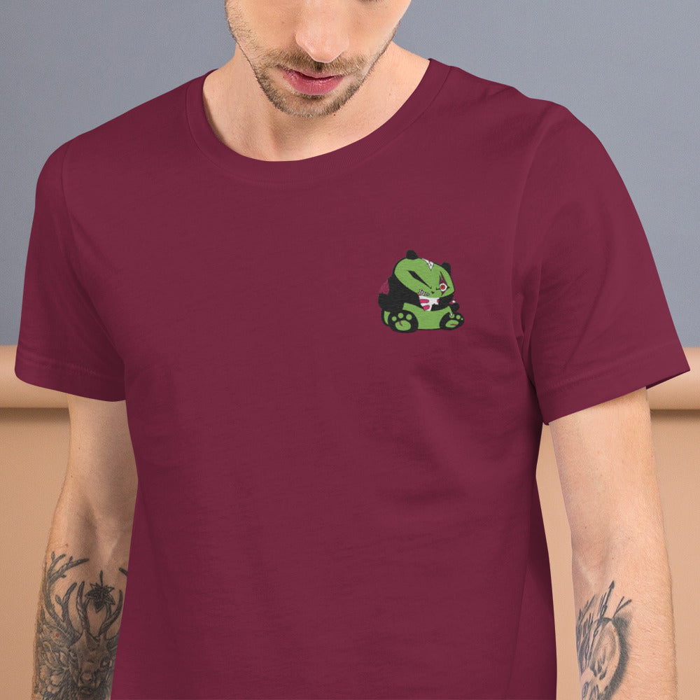Zombie Panda Unisex t-shirt - Embroidered