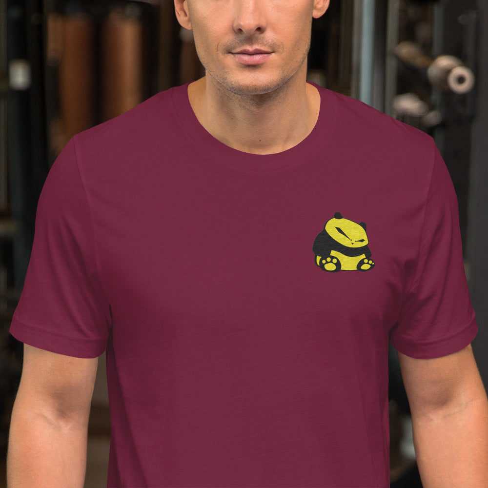 Spunky Panda Unisex t-shirt - Ebroidered