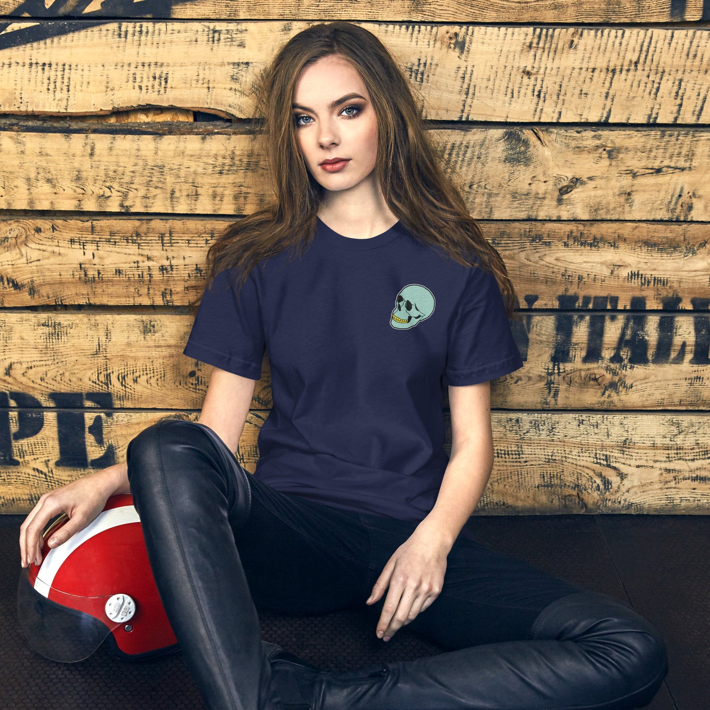 Spunky Skull Unisex t-shirt - Embroidered