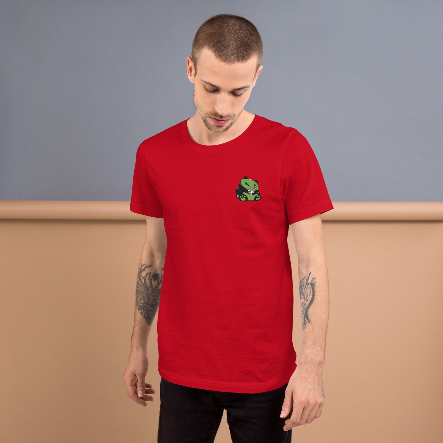 Zombie Panda Unisex t-shirt - Embroidered