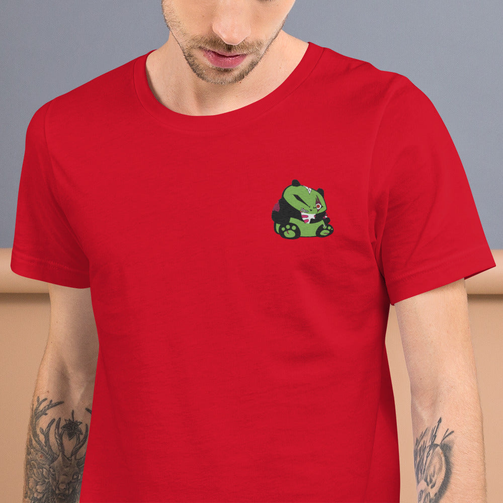 Zombie Panda Unisex t-shirt - Embroidered