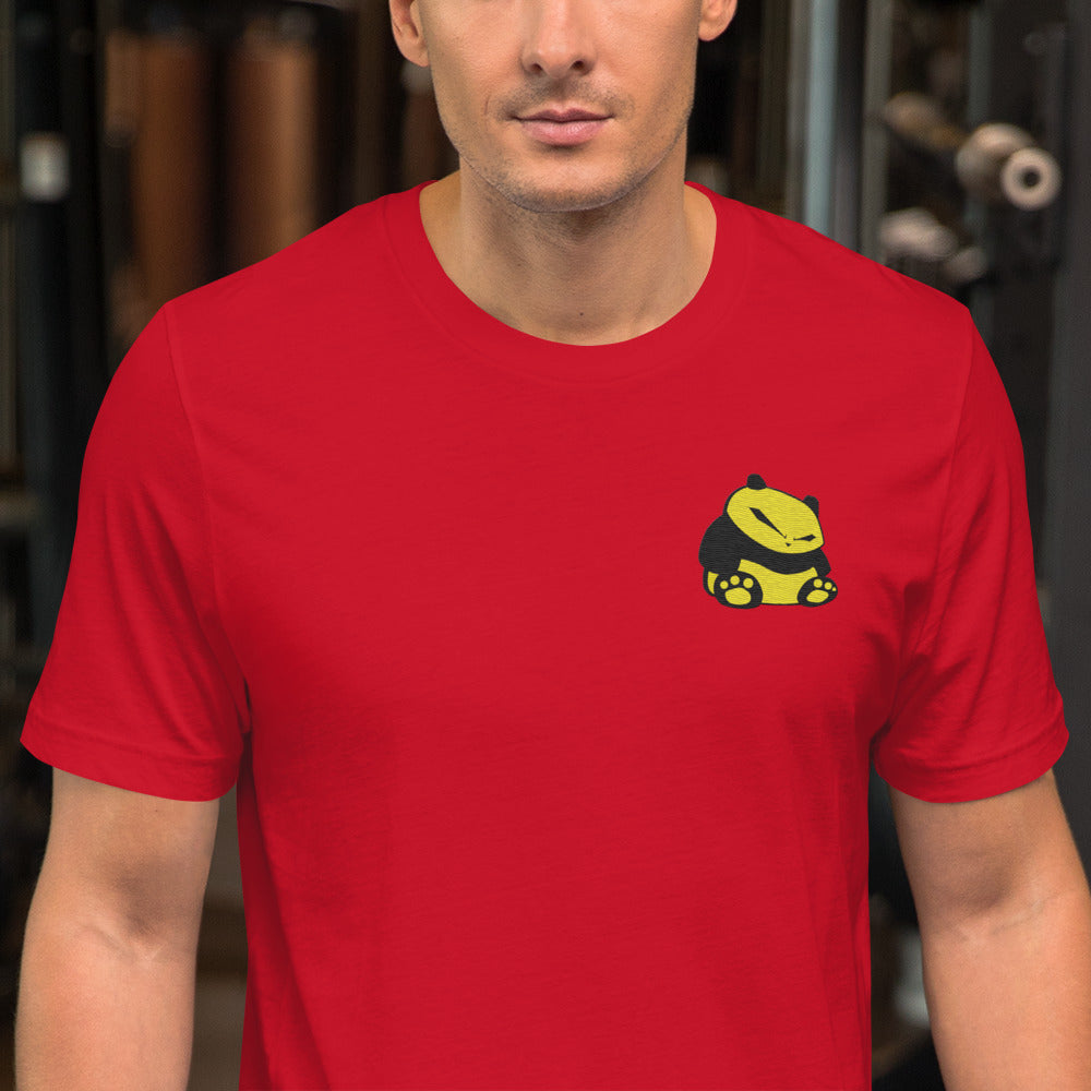 Spunky Panda Unisex t-shirt - Ebroidered