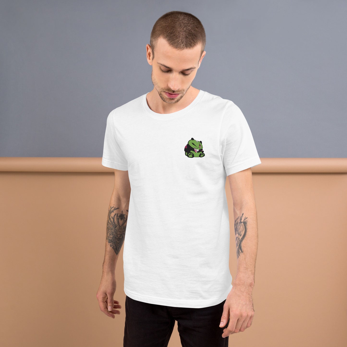 Zombie Panda Unisex t-shirt - Embroidered