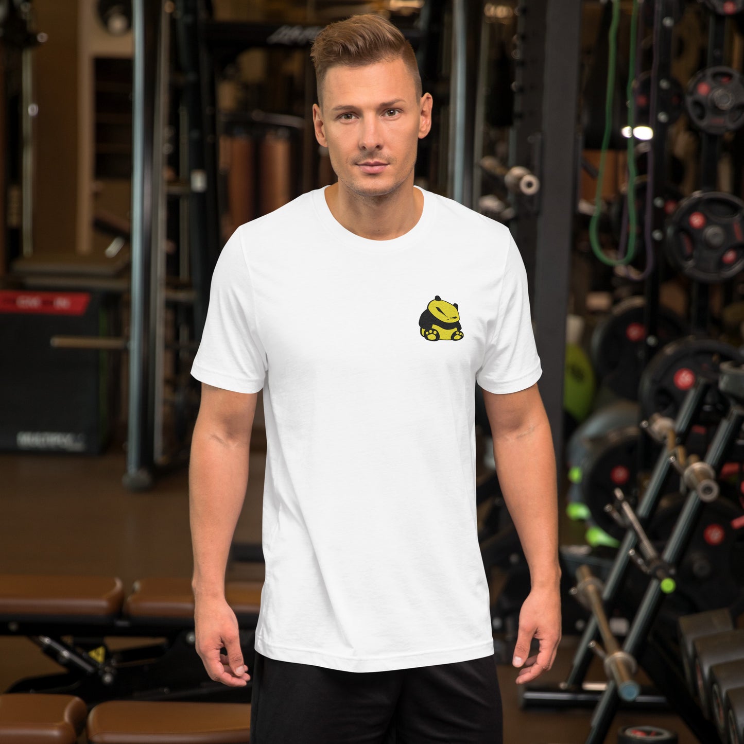 Spunky Panda Unisex t-shirt - Ebroidered