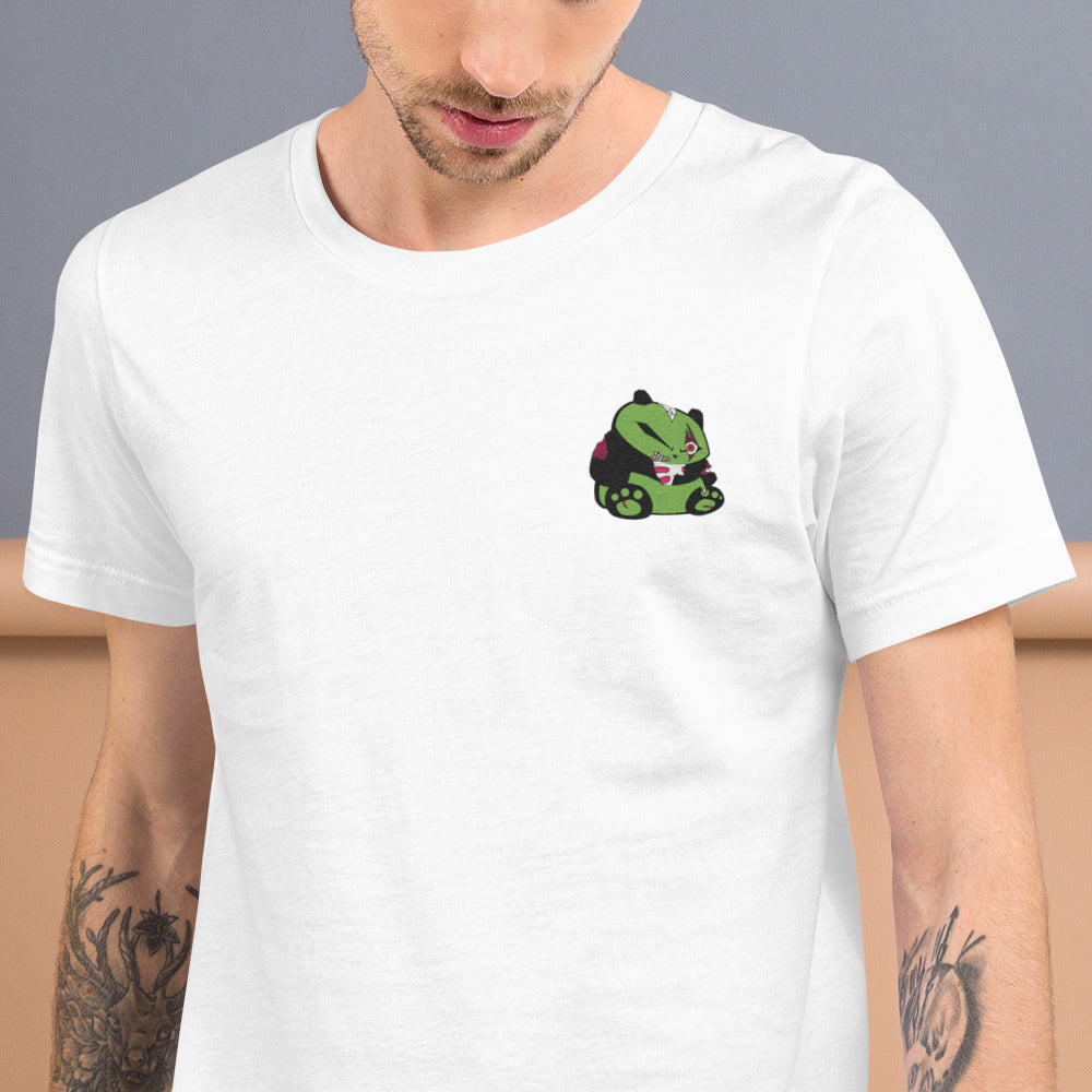 Zombie Panda Unisex t-shirt - Embroidered